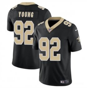 Cheap Men\'s New Orleans Saints #92 Chase Young Black Vapor Limited Football Stitched Jersey