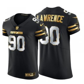 Wholesale Cheap Dallas Cowboys #90 Demarcus Lawrence Men\'s Nike Black Edition Vapor Untouchable Elite NFL Jersey