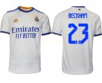 Wholesale Cheap Men 2021-2022 Club Real Madrid home aaa version white 23 Soccer Jerseys