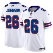 Cheap Men's Buffalo Bills #26 Ty Johnson White 2024 F.U.S.E. Vapor Untouchable Limited Stitched Football Jersey