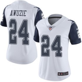 Wholesale Cheap Nike Cowboys #24 Chidobe Awuzie White Women\'s Stitched NFL Limited Rush Jersey