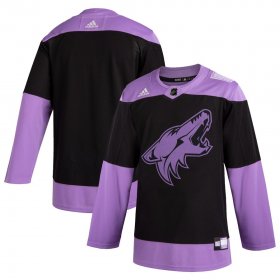 Wholesale Cheap Arizona Coyotes Adidas Hockey Fights Cancer Practice Jersey Black