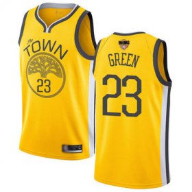 Wholesale Cheap Warriors #23 Draymond Green Gold 2019 Finals Bound Basketball Swingman Earned Edition Jersey