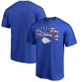 Wholesale Cheap Men's Kansas City Chiefs NFL Pro Line by Fanatics Branded Royal Banner Wave T-Shirt