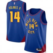 Cheap Men's Denver Nuggets #14 DaRon Holmes II Blue 2024 Draft Statement Edition Stitched Basketball Jersey