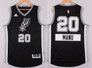 Wholesale Cheap San Antonio Spurs #20 Manu Ginobili Revolution 30 Swingman 2014 Christmas Day Black Jersey