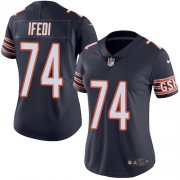 Wholesale Cheap Nike Bears #74 Germain Ifedi Navy Blue Team Color Women's Stitched NFL Vapor Untouchable Limited Jersey