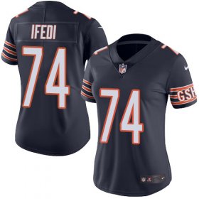 Wholesale Cheap Nike Bears #74 Germain Ifedi Navy Blue Team Color Women\'s Stitched NFL Vapor Untouchable Limited Jersey