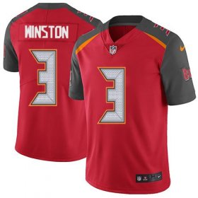 Wholesale Cheap Nike Buccaneers #3 Jameis Winston Red Team Color Men\'s Stitched NFL Vapor Untouchable Limited Jersey