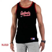 Wholesale Cheap Men's Nike St.Louis Cardinals Home Practice Tank Top Black