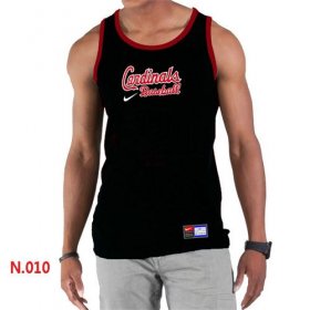 Wholesale Cheap Men\'s Nike St.Louis Cardinals Home Practice Tank Top Black