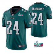 Wholesale Cheap Men's Philadelphia Eagles #24 James Bradberry Green Super Bowl LVII Vapor Untouchable Limited Stitched Jersey