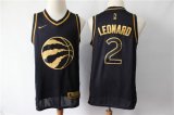 Wholesale Cheap Raptors 2 Kawhi Leonard Black Gold Nike Swingman Jersey