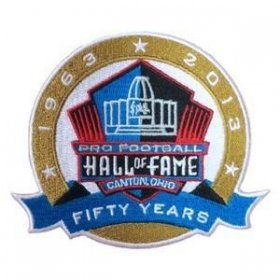 Wholesale Cheap Stitched NFL 1963-2013 Pro Football Hall of Fame 50th Anniversary Fifty Years Jersey Patch