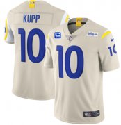 Wholesale Cheap Men's Los Angeles Rams 2022 #10 Cooper Kupp Bone White With 3-star C Patch Vapor Untouchable Limited Stitched NFL Jersey