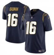 Cheap Men's Los Angeles Chargers #16 Casey Bauman Navy 2024 Vapor Limited Football Stitched Jersey