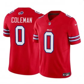 Cheap Men\'s Buffalo Bills #0 Keon Coleman Red 2024 Draft F.U.S.E. Vapor Untouchable Limited Football Stitched Jersey