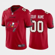 Wholesale Cheap Tampa Bay Buccaneers Custom Red Men's Nike Big Team Logo Vapor Limited NFL Jersey