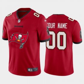 Wholesale Cheap Tampa Bay Buccaneers Custom Red Men\'s Nike Big Team Logo Vapor Limited NFL Jersey