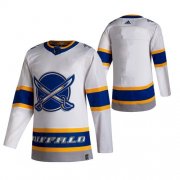 Cheap Men's Buffalo Sabres Blank White 2020-21 Reverse Retro Stitched NHL Jersey