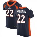 Wholesale Cheap Nike Broncos #22 C.J. Anderson Navy Blue Alternate Men's Stitched NFL Vapor Untouchable Elite Jersey