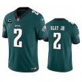 Wholesale Cheap Men's Philadelphia Eagles #2 Darius Slay JR Green 2023 F.U.S.E. With 2-Star C Patch Vapor Untouchable Limited Football Stitched Jersey