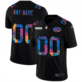 Wholesale Cheap San Francisco 49ers Custom Men\'s Nike Multi-Color Black 2020 NFL Crucial Catch Vapor Untouchable Limited Jersey