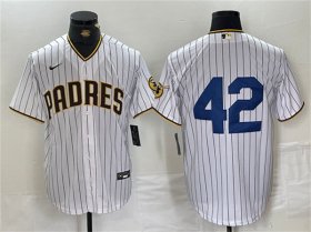 Wholesale Cheap Men\'s San Diego Padres #42 Jackie Robinson White Cool Base Stitched Baseball Jersey