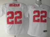 Wholesale Cheap Alabama Crimson Tide #22 Ingram White Jersey