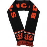 Wholesale Cheap Cincinnati Bengals Black Metallic Thread Scarf