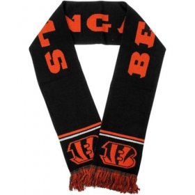 Wholesale Cheap Cincinnati Bengals Black Metallic Thread Scarf