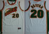 Wholesale Cheap Seattle Supersonics #20 Gary Payton 1995-96 White Swingman Jersey