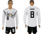 Wholesale Cheap Germany #8 Kroos White Home Long Sleeves Soccer Country Jersey