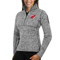 Wholesale Cheap New Jersey Devils Antigua Women's Fortune 1/2-Zip Pullover Sweater Black