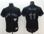 Wholesale Cheap Blue Jays #11 Kevin Pillar Black Fashion Flexbase Authentic Collection Stitched MLB Jersey