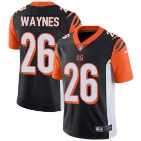 Wholesale Cheap Nike Bengals #26 Trae Waynes Black Team Color Men\'s Stitched NFL Vapor Untouchable Limited Jersey