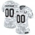 Cheap Women's Indianapolis Colts Active Player Custom 2024 F.U.S.E Arctic Camo Salute To Service Limited Stitched Jersey(Run Small)