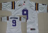 Wholesale Cheap LSU Tigers #9 Jordan Jefferson White Jersey