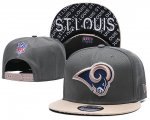 Wholesale Cheap Rams Team Logo Gray Cream Adjustable Hat TX