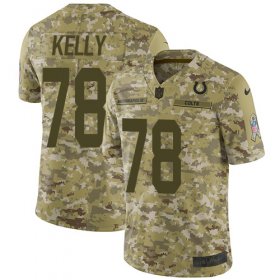 Wholesale Cheap Nike Colts #78 Ryan Kelly Camo Youth Stitched NFL Limited 2018 Salute to Service Jersey