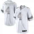 Wholesale Cheap Nike Cowboys #4 Dak Prescott White Men's Stitched NFL Limited Platinum Jersey