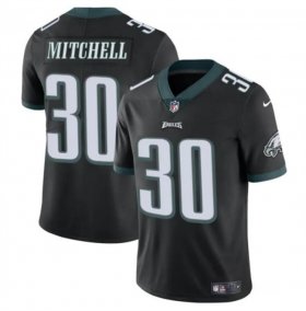 Cheap Men\'s Philadelphia Eagles #30 Quinyon Mitchell Black 2024 Draft Vapor Untouchable Limited Football Stitched Jersey