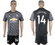 Wholesale Cheap Manchester United #14 Lingard Black Soccer Club Jersey