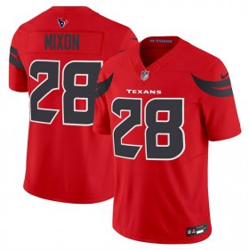 Cheap Men\'s Houston Texans #28 Joe Mixon Red 2024 Alternate F.U.S.E Limited Football Stitched Jersey