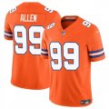 Cheap Youth Denver Broncos #99 Zach Allen Orange F.U.S.E. Mile High Collection 1977 Throwback Vapor Limited Football Stitched Jersey