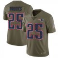 Wholesale Cheap Nike Patriots #25 Terrence Brooks Navy Blue Team Color Men's Stitched NFL Limited Rush Tank Top Jersey