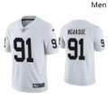 Wholesale Cheap Men Las Vegas Raiders 91 Yannick Ngakoue Vapor Limited White Jersey