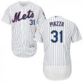 Wholesale Cheap Mets #31 Mike Piazza White(Blue Strip) Flexbase Authentic Collection Stitched MLB Jersey