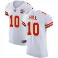 Wholesale Cheap Nike Chiefs #10 Tyreek Hill White Men's Stitched NFL Vapor Untouchable Elite Jersey