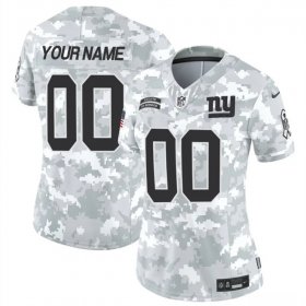 Cheap Women\'s New York Giants Active Player Custom 2024 F.U.S.E Arctic Camo Salute To Service Limited Stitched Football Jersey(Run Small)